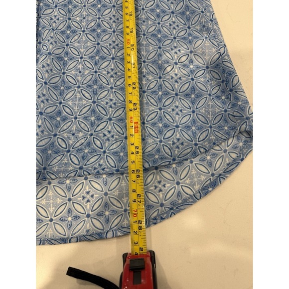 Kut from the Kloth Sheer Womens Size Small Long Sleeve Button Down V-neck Blouse - Picture 9 of 9